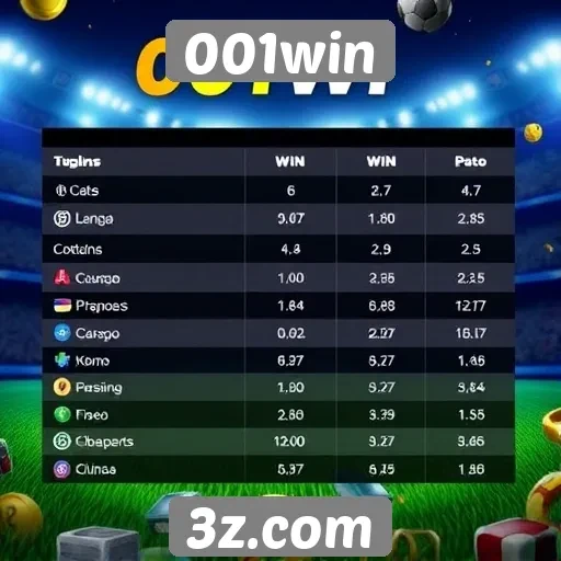 Comparação entre 001win e concorrentes do setor
